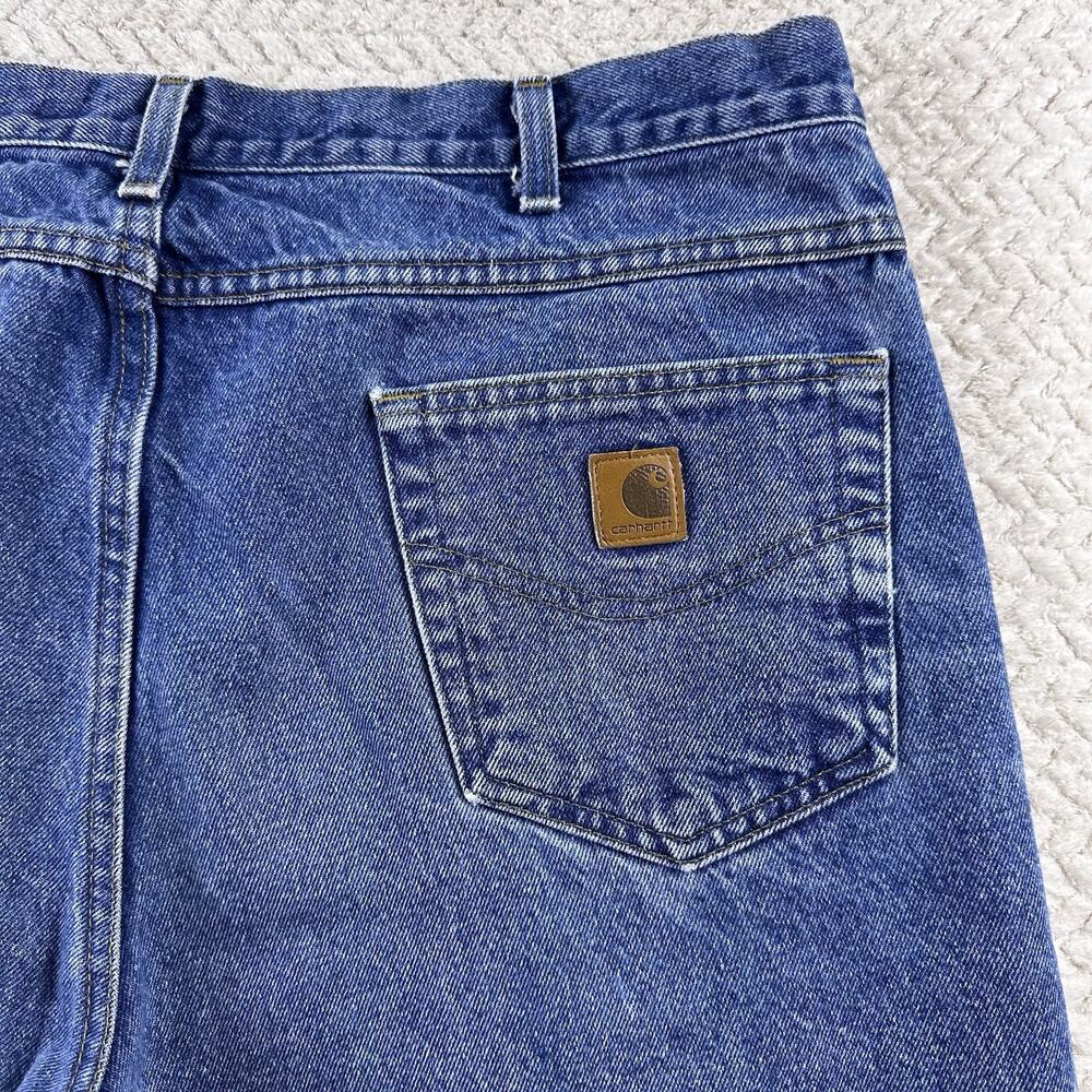 CARHARTT‎ Relaxed Fit Jeans Men's 40x30 Medium Wash Workwear 100% Cotton Denim - Picture 9 of 16